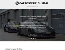 Tablet Screenshot of carrosserie-du-beal.fr